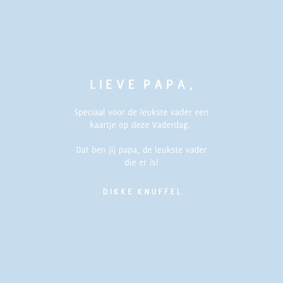 Trendy blauwe vaderdagkaart fijne Vaderdag typografisch 3