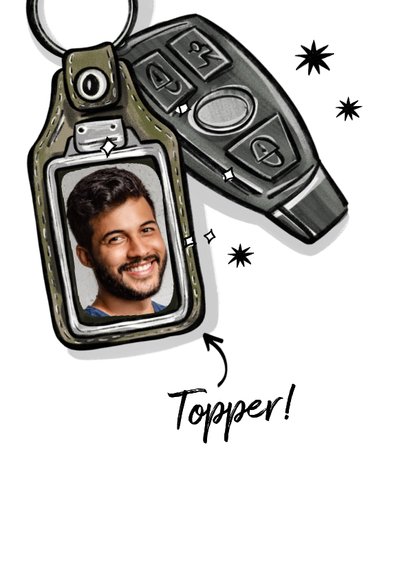 Trendy geslaagd kaart rijbewijs you did it autosleutel goud 2