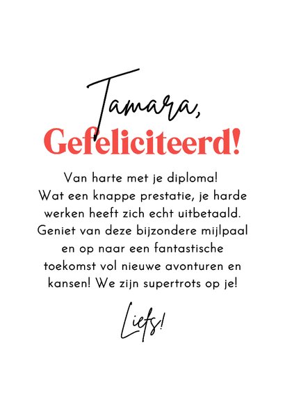 Trendy geslaagd kaart schooldiploma vaandel 1 goud 3