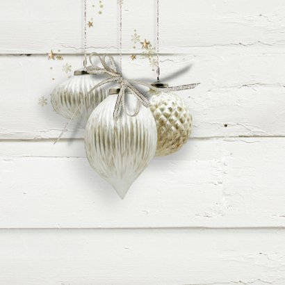 Trendy kerstkaart houtprint wit 2