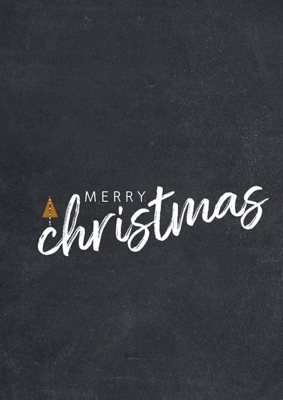 Trendy kerstkaart met foto en merry christmas 2