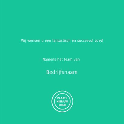 Trendy kerstkaart met hert in neon 3