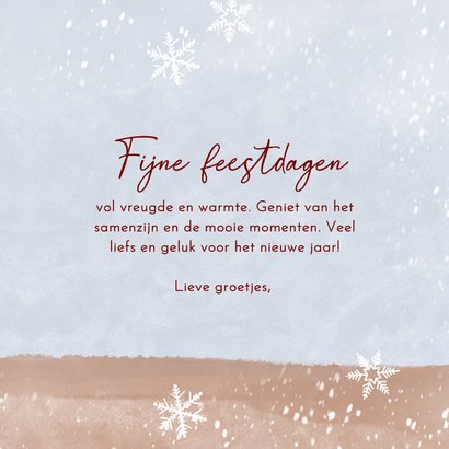 Trendy kerstkaart met illustratie auto met kerstboom 3