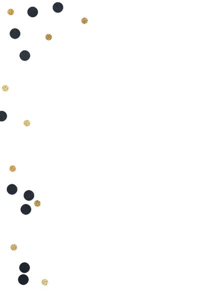 Trendy kerstkaart zakelijk label confetti 2