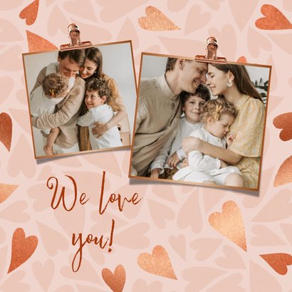 Trendy moederdagkaart liefste (O)ma hartjes koper foto’s 2