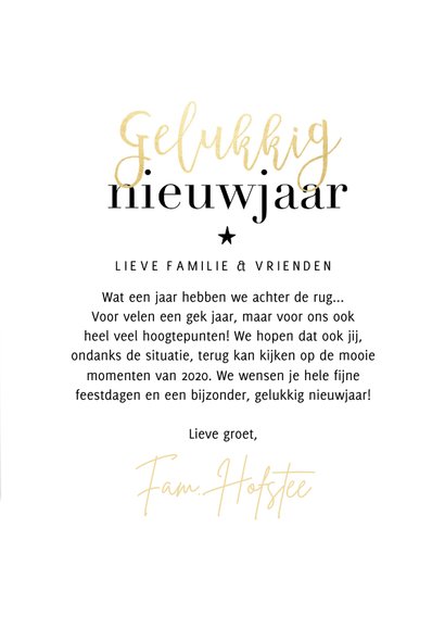 Trendy nieuwjaarskaart fotocollage 2020 niet snel vergeten 3