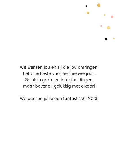 Trendy nieuwjaarskaart met champagne 3