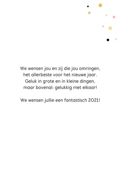Trendy nieuwjaarskaart met champagne 3