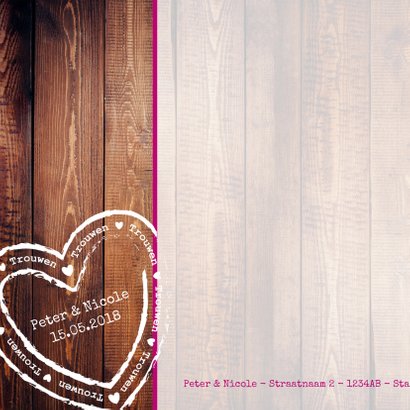 Trouwen hip en stoer hout paal 2