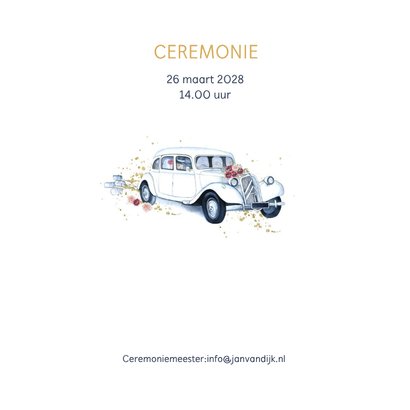 Trouwen oldtimer rozen 2