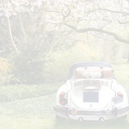 Trouwen witte oldtimer- bedankt 2