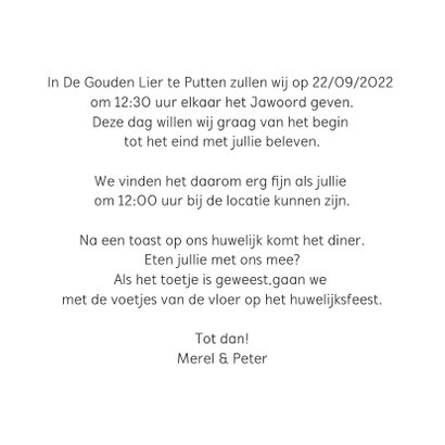 Trouwkaart 4x foto en hart 3