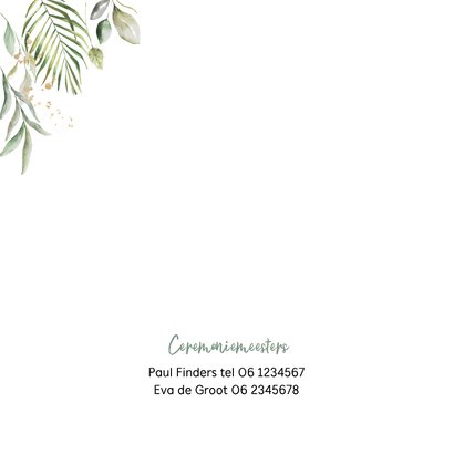 Trouwkaart bakfiets confetti av 2