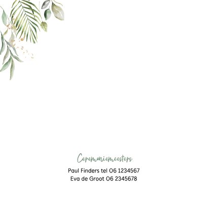 Trouwkaart bakfiets confetti av 2