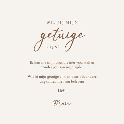 Trouwkaart bohemian getuige bruidsmeisje ceremoniemeester  3