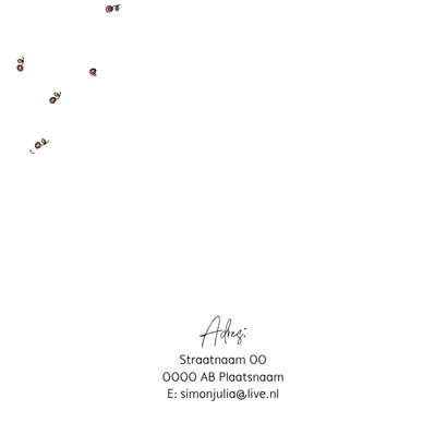 Trouwkaart boot Anet Illustraties 2