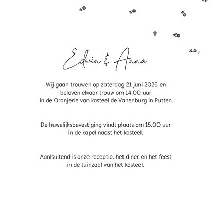 Trouwkaart boot Anet Illustraties 3