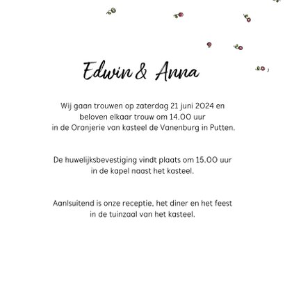 Trouwkaart boot Anet Illustraties 3