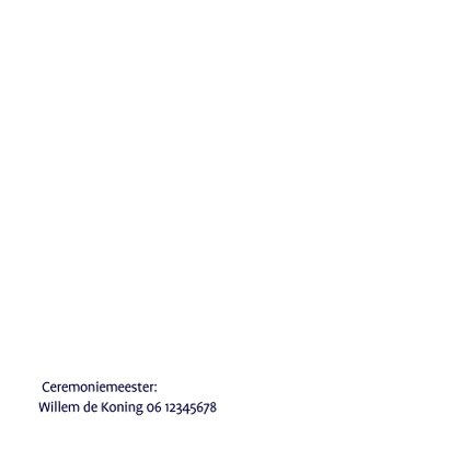 Trouwkaart fiets delftsblauw molen 2