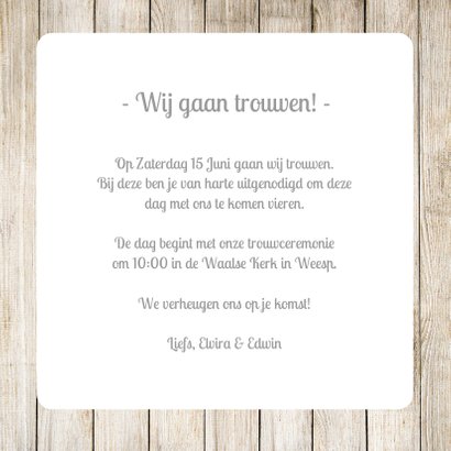 Trouwkaart fotocollage 3