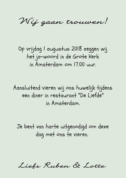Trouwkaart Goud 2 - WW 3