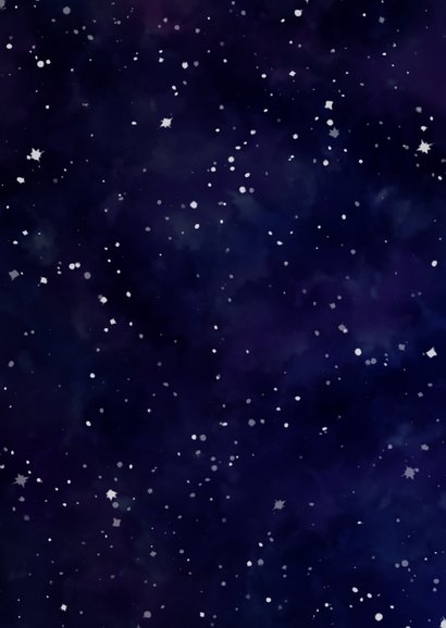 Trouwkaart 'JA' Galaxy Achterkant