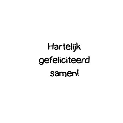 Trouwkaart - Just Married 3