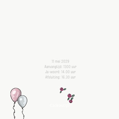 Trouwkaart klassieke auto 2