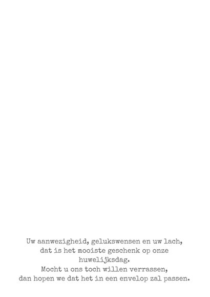 Trouwkaart kraft look bloemen-HM 2