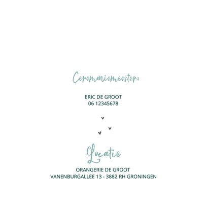 Trouwkaart retrobus aqua 2