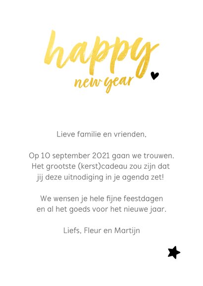 Trouwkaart - save the date merry christmas 3