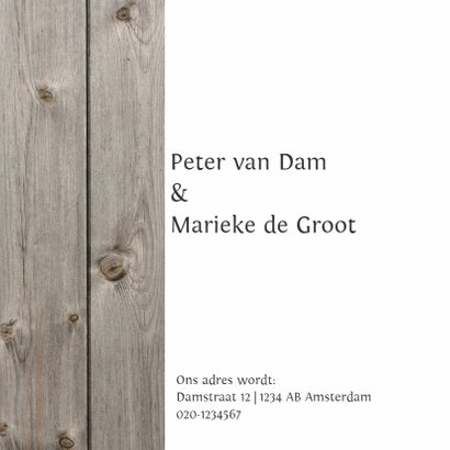 Trouwkaart stempel en foto 2