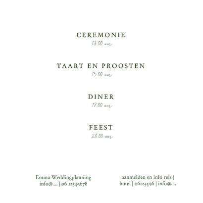 Trouwkaart Toscane landschap  2