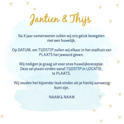 Trouwkaart transportfiets hartje 3