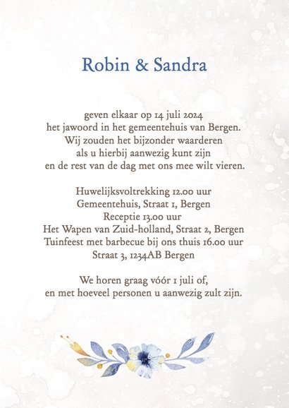 Trouwkaart uilenechtpaar met hart 3