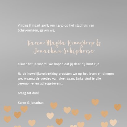 Trouwkaart zwevende hartjes vk 3