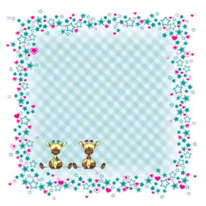 Tweeling jongen en meisje Giraffe 2