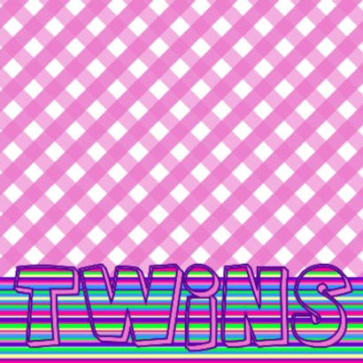 Tweeling meisjes giraffes 2