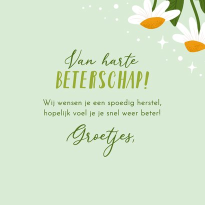 Typografische beterschapskaart get well soon 3