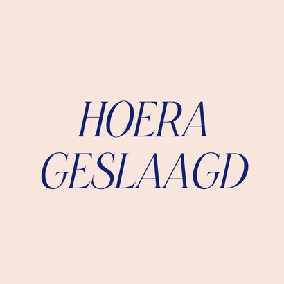 Typografische geslaagdkaart oranje in the pocket 2