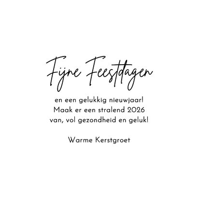 Typografische kerstkaart 2026 op krijtbord 3