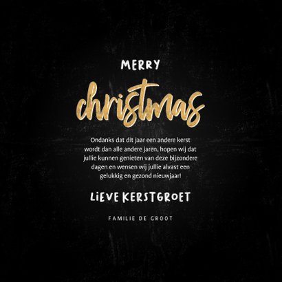 Typografische kerstkaart i'm staying home for christmas 3