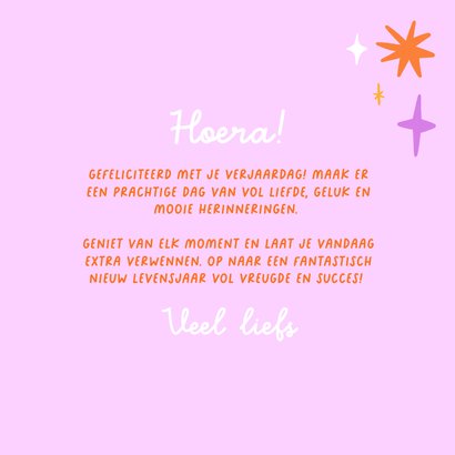 Typografische verjaardagskaart have a happy Birthday 3