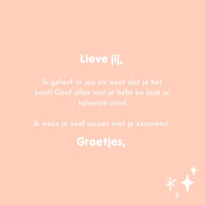Typografische wenskaart I believe in you 3