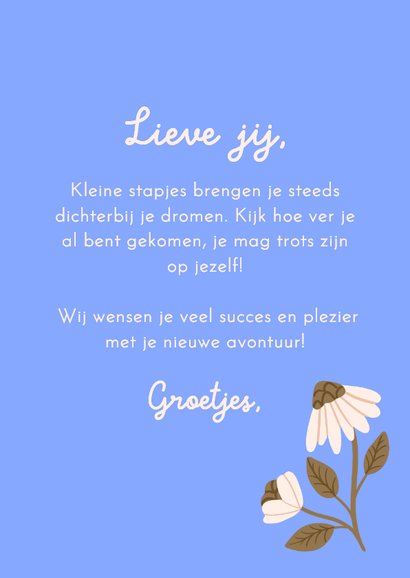 Typografische wenskaart little things make big things happen 3