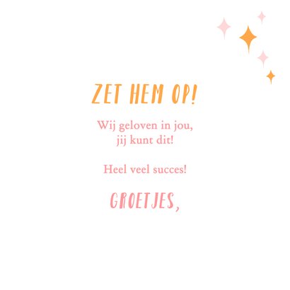 Typografische wenskaart you can do it 3