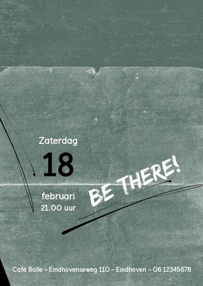 Uitnodiging 16e verjaardag met grunge-achtergrond en foto 3