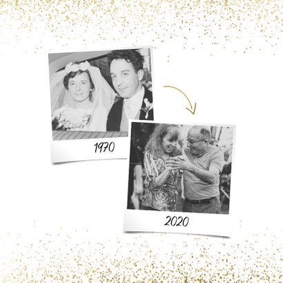 Uitnodiging 1970/2020 jubileum met confetti 2