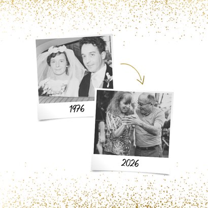 Uitnodiging 1976/2026 jubileum met confetti 2
