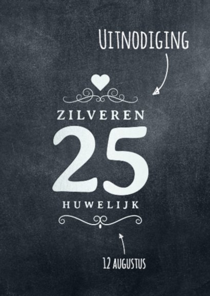 Uitnodiging 25 jaar huwelijk 2